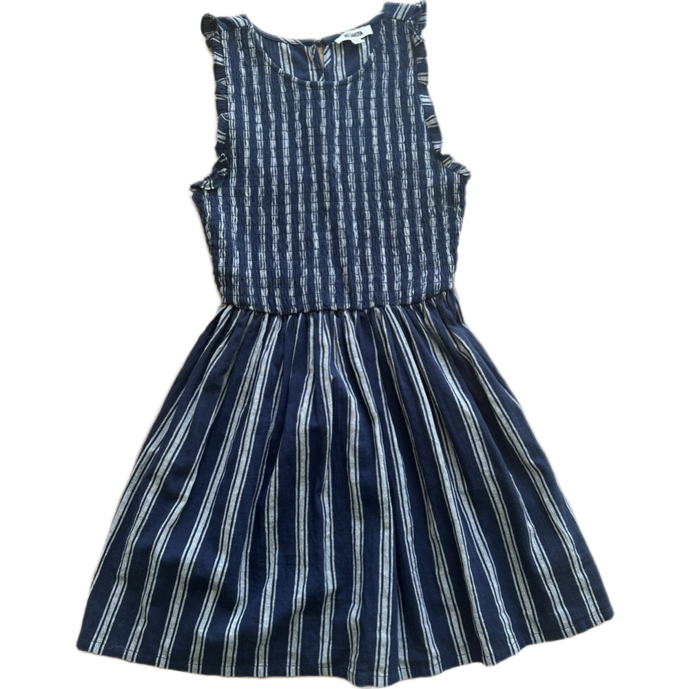 BB Dakota Sleeveless Women's Dress Blue White Stripe Size 6